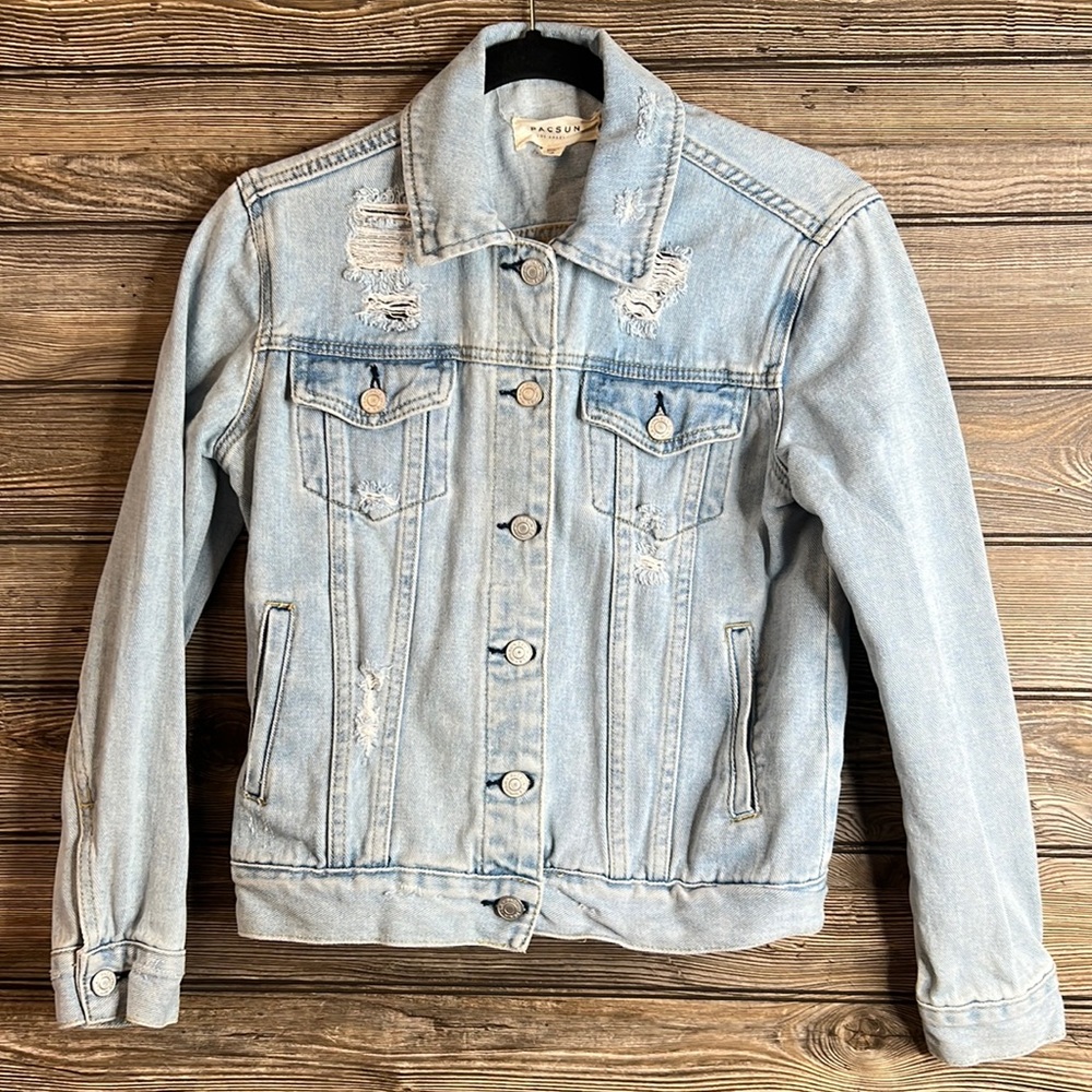 PacSun Women’s Distressed Jean Jacket‎